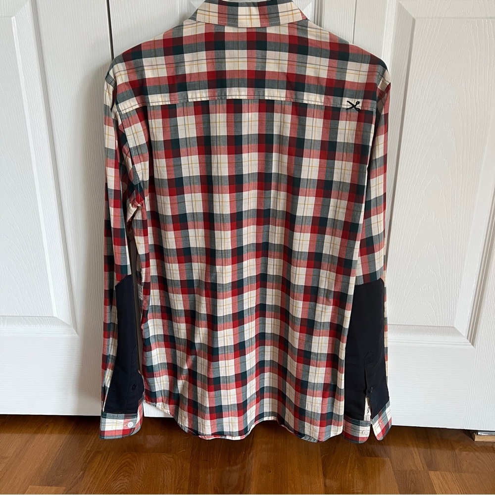 Mark Ecko Plaid Button-Up Shirt With Patch Sleeve… - image 5